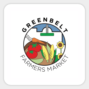 Greenbelt Farmers Market Circle Logo Sticker